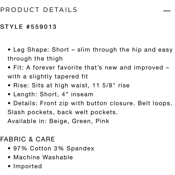 LOFT Black 4” Washed Twill Shorts - Picture 7 of 7